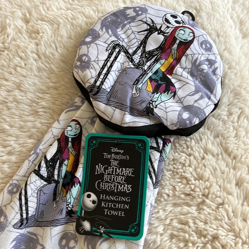 Disney nightmare before Christmas brand new kitchen hanging towel